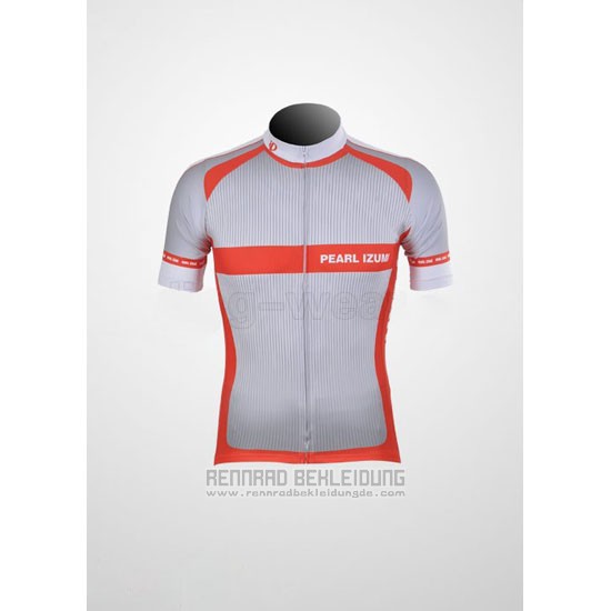 2011 Fahrradbekleidung Pearl Izumi Rot und Grau Trikot Kurzarm und Tragerhose